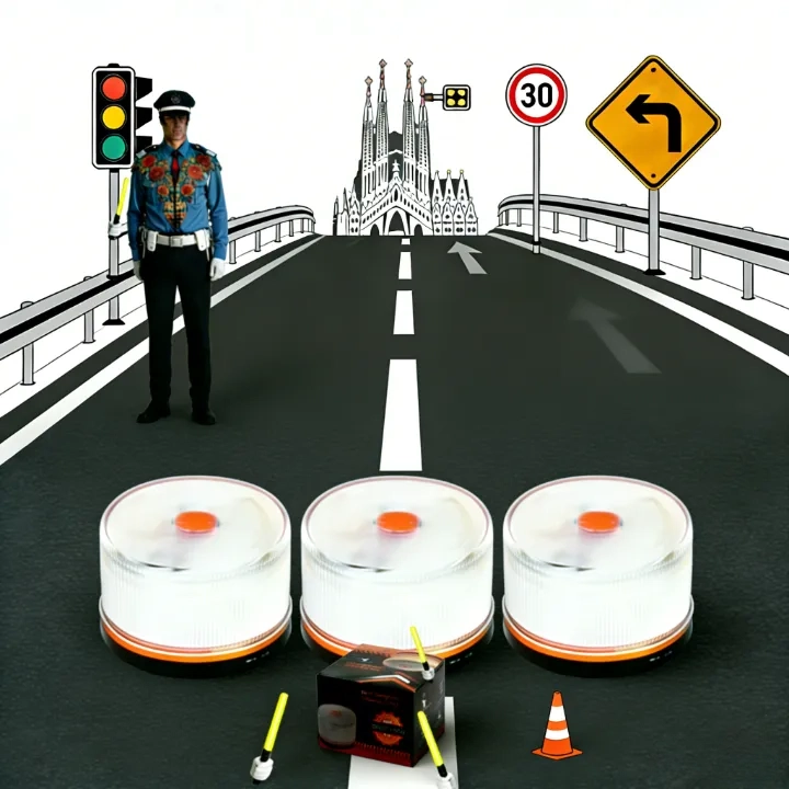 🔥Especial de Navidad: 80% DE DESCUENTOLuz de Emergencia V16 Aprobada por la DGT con Geolocalización 3.0 – Señalización de Ubicación para Automóviles, Plan de Datos Incluido – Base Magnética IP54 – Cumple con la Normativa 2026.