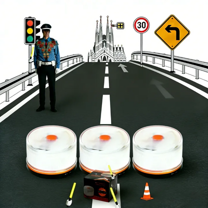 🔥Especial de Navidad: 80% DE DESCUENTOLuz de Emergencia V16 Aprobada por la DGT con Geolocalización 3.0 – Señalización de Ubicación para Automóviles, Plan de Datos Incluido – Base Magnética IP54 – Cumple con la Normativa 2026.