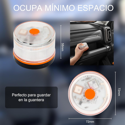 🔥Especial de Navidad: 80% DE DESCUENTOLuz de Emergencia V16 Aprobada por la DGT con Geolocalización 3.0 – Señalización de Ubicación para Automóviles, Plan de Datos Incluido – Base Magnética IP54 – Cumple con la Normativa 2026.