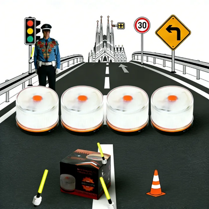 🔥Especial de Navidad: 80% DE DESCUENTOLuz de Emergencia V16 Aprobada por la DGT con Geolocalización 3.0 – Señalización de Ubicación para Automóviles, Plan de Datos Incluido – Base Magnética IP54 – Cumple con la Normativa 2026.