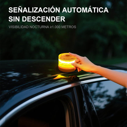 🔥Especial de Navidad: 80% DE DESCUENTOLuz de Emergencia V16 Aprobada por la DGT con Geolocalización 3.0 – Señalización de Ubicación para Automóviles, Plan de Datos Incluido – Base Magnética IP54 – Cumple con la Normativa 2026.